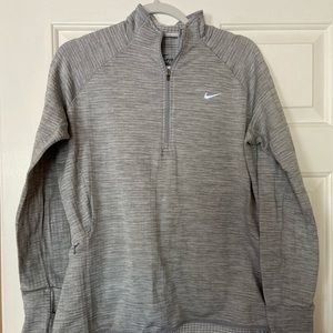 Nike grey quarterzip